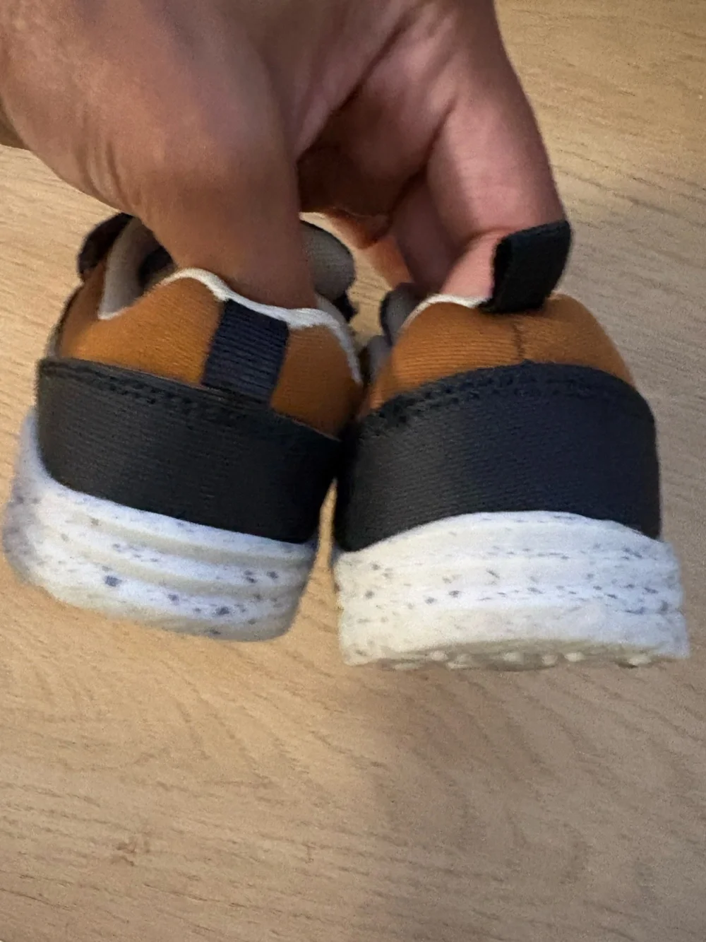 Carter's Navy Blue Gray and Orange Toddler Sneakers